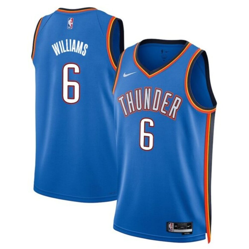 Mens Jaylin Williams Jersey Blue